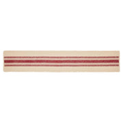 Yuletide Burlap Red Stripe Runner 12x72