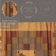 Heritage Farms Applique Crow and Star Shower Curtain 72x72