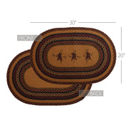 Heritage Farms Star and Pip Jute Rug Oval w/ Pad 20x30