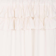 Simple Life Flax Antique White Ruffled Panel Set of 2 96x40