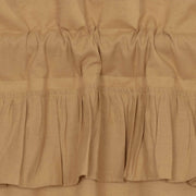 Simple Life Flax Khaki Ruffled Panel Set of 2 96x40