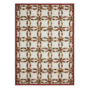 Custom House Wedding Rings Quilted Throw 43x60