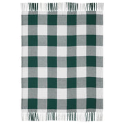 Annie Buffalo Check Hunter Green Woven Throw 50x60