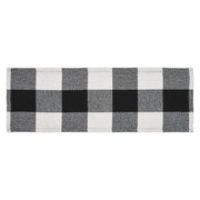 Annie Buffalo Check Black Runner 8x24