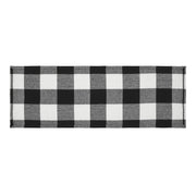 Annie Buffalo Check Black Runner 12x36