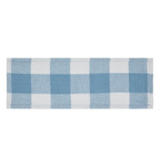 Annie Buffalo Check Blue Runner 8x24