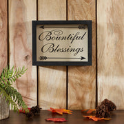 Bountiful Blessings w/ Arrows Wall Sign 8x10.5x1.5