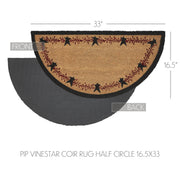 Pip Vinestar Coir Rug Half Circle 16.5x33