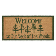 Neck Of Woods Coir Welcome Rug Rect 17x36