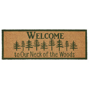 Neck Of Woods Coir Welcome Rug Rect 17x48