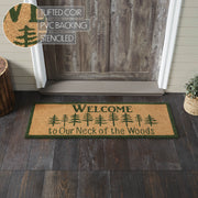 Neck Of Woods Coir Welcome Rug Rect 17x48