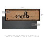 Saltbox Coir Welcome Rug Rect 17x48