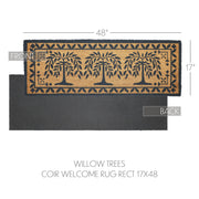 Willow Trees Coir Rug Rect 17x48