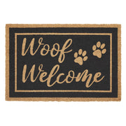 Woof Welcome Coir Rug Rect 20x30