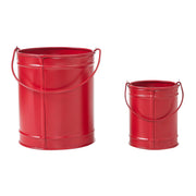 Patriotic Star Barn Red Metal Candle Holder Set of 2 - 5.5/3.5 inch