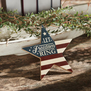 My Country Let Freedom Ring Star Ornament 6x6x0.25