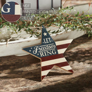 My Country Let Freedom Ring Star Ornament 6x6x0.25