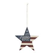 My Country Let Freedom Ring Star Ornament 6x6x0.25