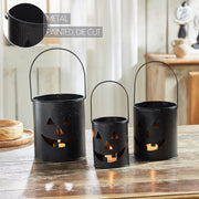 Jack-O-Lantern Bucket Set of 3 - 5/6/7 inch