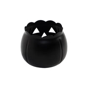 Jack-O-Lantern Candle Holder Black 4.25x5.25x5.25