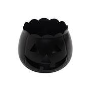 Jack-O-Lantern Candle Holder Black 6.25x7.5x7.5