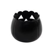 Jack-O-Lantern Candle Holder Black 6.25x7.5x7.5