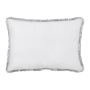 White Christmas Silver and Gold Embroidered Pillow with Beads 14x20