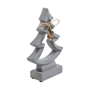 Jinglewood Distressed Grey Wooden Tree 9x6x2