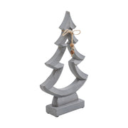 Jinglewood Distressed Grey Wooden Tree 13x8x2