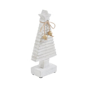 Starbright Distressed White Wooden Tree 9x4x2