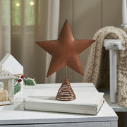 Rust Star Metal Tree Topper 10.6 inch