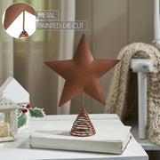 Rust Star Metal Tree Topper 10.6 inch
