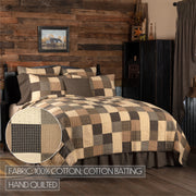 Kettle Grove California King Quilt Set; 1-Quilt 130Wx115L w/2 Shams 21x37 5pc Bundle (Quilt-Shams, Pillow Cases)