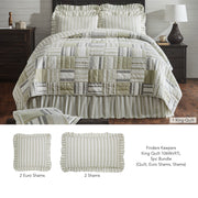 Finders Keepers King Quilt 106Wx97L 5pc Bundle (Quilt, Euro Shams, Shams)