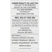 My Country California/Luxury King Quilt 124Wx115L 5pc Bundle (Quilt, Euro Shams, Shams)