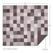 Florette California King Quilt 130Wx115L 3pc Bundle (Quilt, Euro Shams)