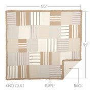 Grace King Quilt 105Wx95L 3pc Bundle (Quilt, Euro Shams)