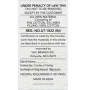 Dorset Navy Floral Twin Quilt 68Wx86L 5pc Bundle (Quilt, Pillow Cases, Sham, Euro Sham)