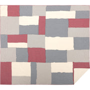 Hatteras Patch California King Quilt 130Wx115L 3pc Bundle (Quilt, Pillow Cases)