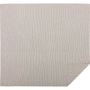 Hatteras Seersucker Blue Ticking Stripe King Quilt Coverlet 105Wx95L 3pc Bundle (Coverlet, Pillow Cases)