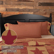 Ninepatch Star California King Quilt 130Wx115L 3pc Bundle (Quilt, Pillow Cases)