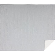 Sawyer Mill Blue Ticking Stripe Luxury King Quilt Coverlet 120Wx105L 3pc Bundle (Coverlet, Shams)