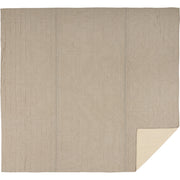 Sawyer Mill Charcoal Ticking Stripe King Quilt Coverlet 105Wx95L 3pc Bundle (Coverlet, Shams)