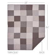 Florette Twin Quilt 68Wx86L 3pc Bundle (Quilt, Bed Skirt, Euro Sham)