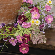 Blushing Spring Blossoms & Eucalyptus Garland - 5 Ft