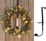 Adjustable Wreath Hanger with Candle Holder