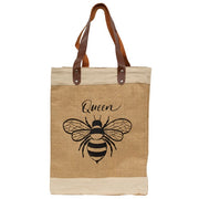 Queen Bee Jute Tote