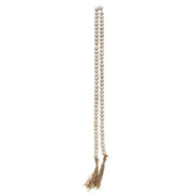 White Washed Bead Tassel Tied Garland