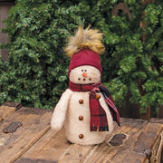 Stuffed Baby Snowman with Furry Hat