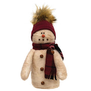 Stuffed Baby Snowman with Furry Hat